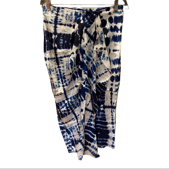 Generation Love Indigo Tie Dye Nia Silk Skirt (M) - Picture 4 of 13